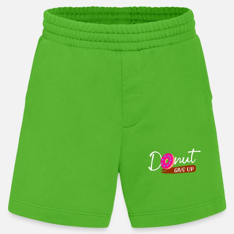 Sweets Statement Donut Snacking Baking - Heavyweight Shorts - made by SPREAD - Apple Neon