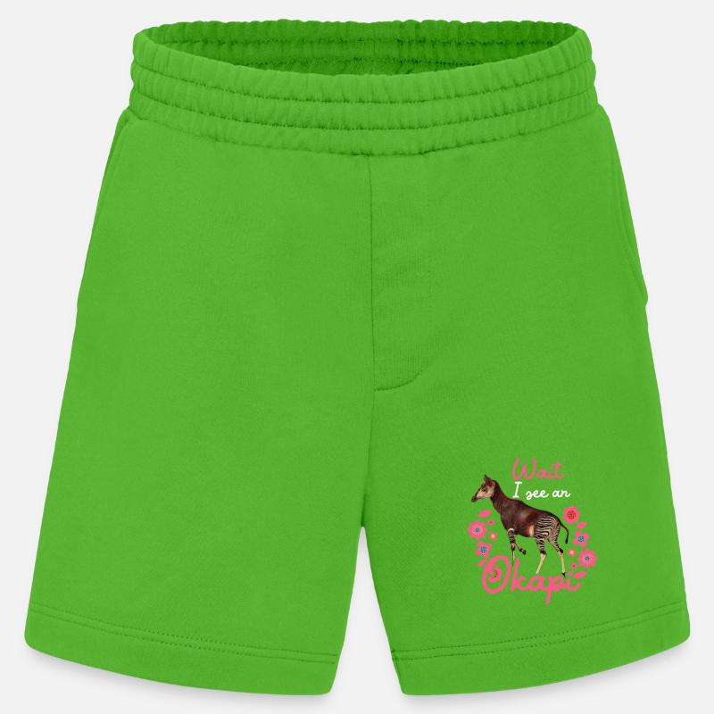 Warte, ich sehe ein Okapi - Heavyweight Shorts - made by SPREAD  - Apple Neon