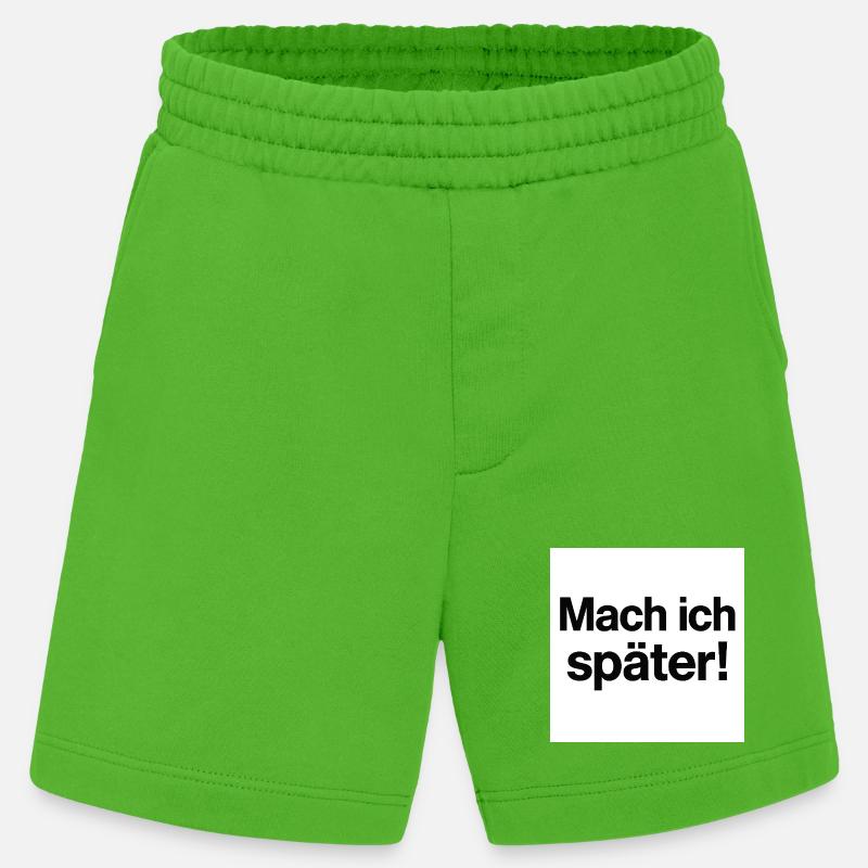 Mach ich später Statement - Heavyweight Shorts - made by SPREAD  - Apple Neon