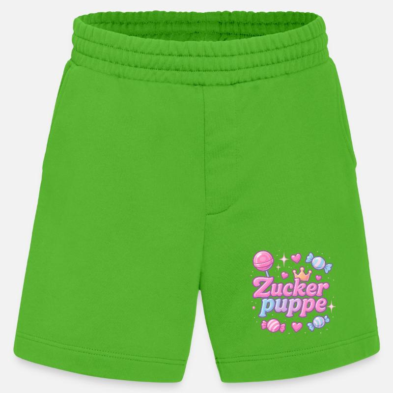 Sugar Doll / Y2K Nickname Statement Design - Heavyweight Shorts - made by SPREAD  - Apple Neon