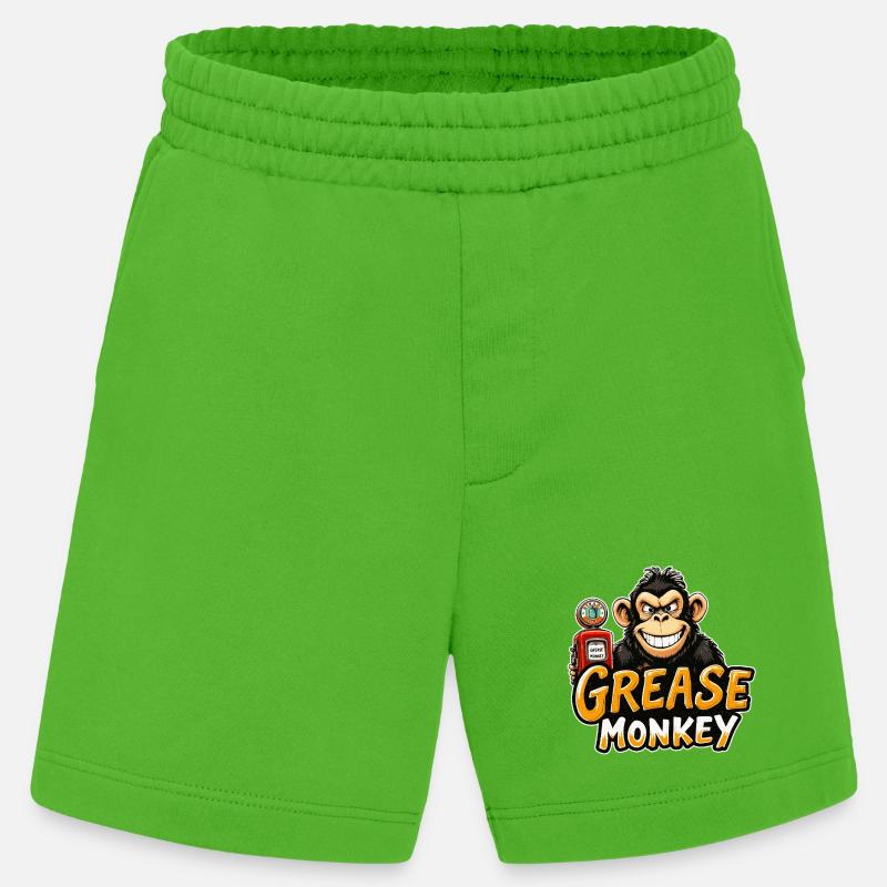 Mécanisme du sourire de GreaseMonkey - Short bio épais fabriqué en UE - Apple Neon