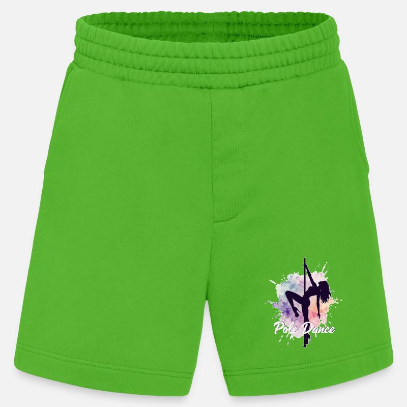 Pole Dance Poledancerinnen Aquarell stark Geschenk - Heavyweight Shorts - made by SPREAD  - Apple Neon