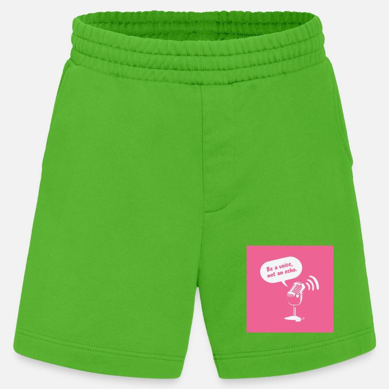 Be a Voice, Not an Echo - Heavyweight Shorts - made by SPREAD  - Apple Neon