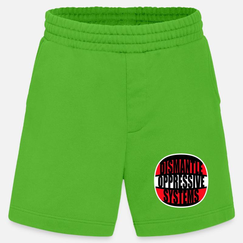 Dismantle Oppressive Systems Aktivismus Statement - Heavyweight Shorts - made by SPREAD  - Apple Neon
