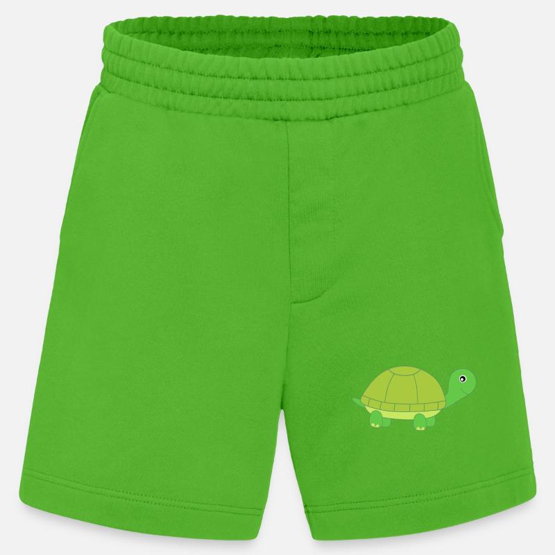 Turtle Turtles - Heavyweight Shorts - made by SPREAD  - Apple Neon