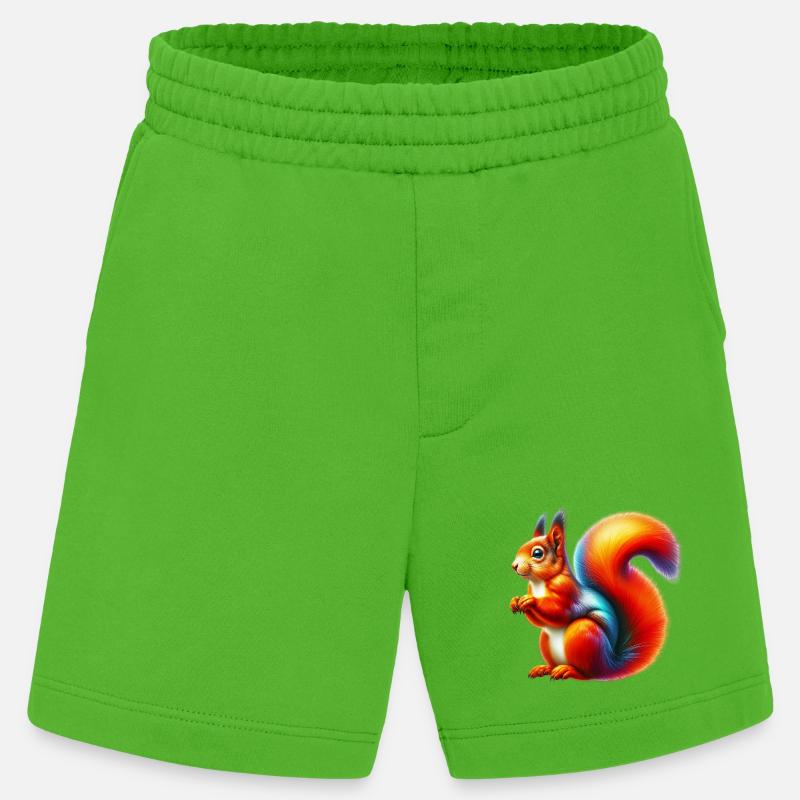 Eichhörnchen - Heavyweight Shorts - made by SPREAD - Apple Neon