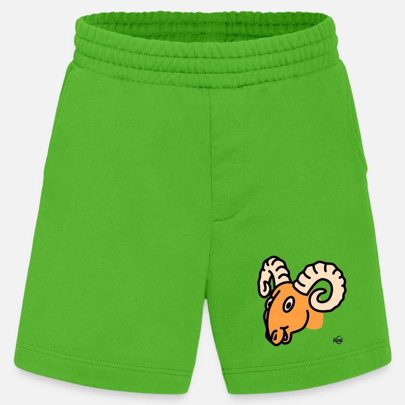 Widder groß - Heavyweight Shorts - made by SPREAD - Apple Neon