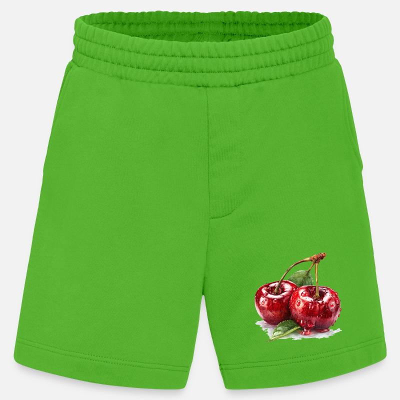 Kirsche - Heavyweight Shorts - made by SPREAD - Apple Neon
