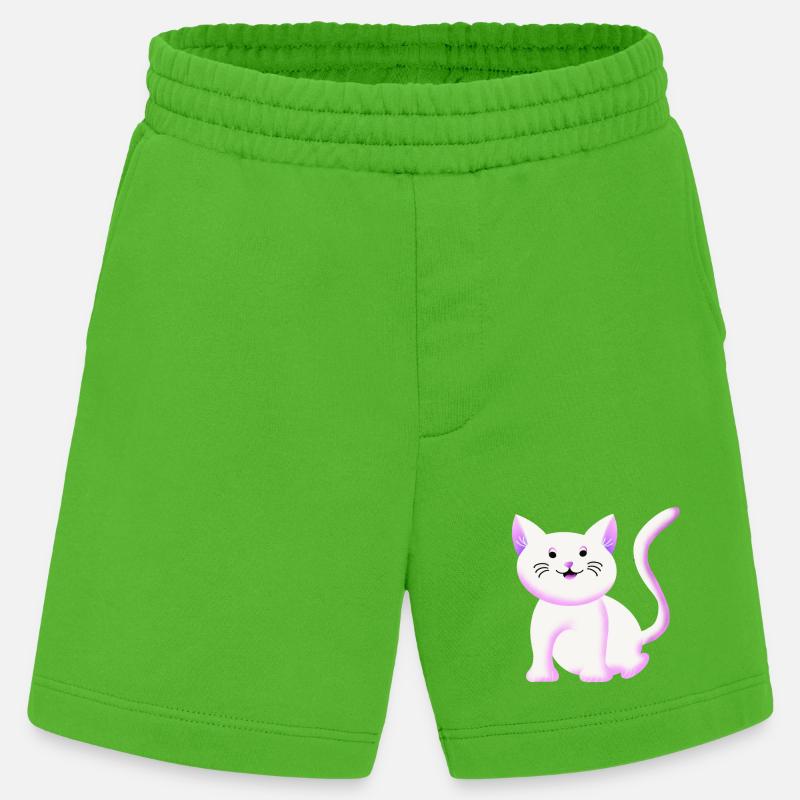 Süßes Kätzchen | Katze | Geschenkidee - Heavyweight Shorts - made by SPREAD - Apple Neon