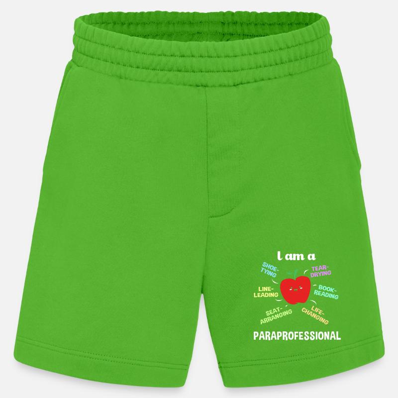Lehrerassistent Paraprofessional Paraeducator - Heavyweight Shorts - made by SPREAD  - Apple Neon