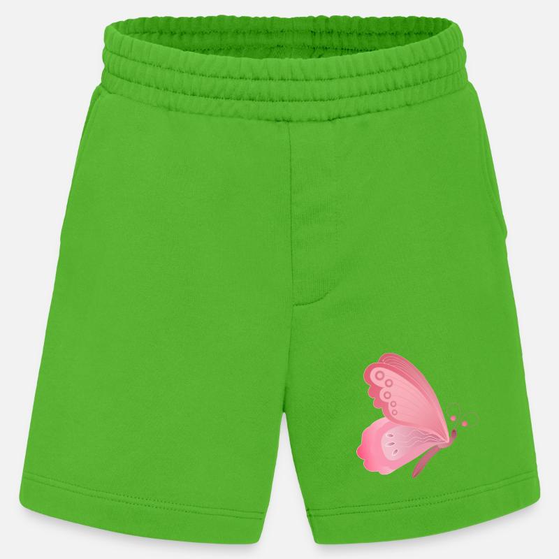 Conception d’ailes de papillon rose - Short bio épais fabriqué en UE - Apple Neon