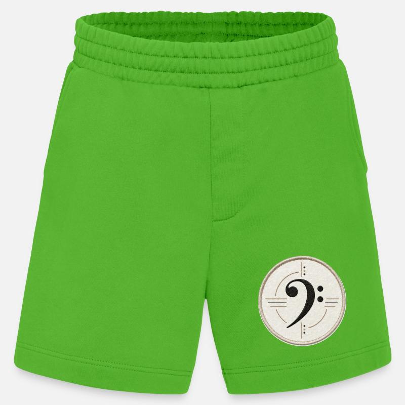 Clé de fa sur le patch - Short bio épais fabriqué en UE - Apple Neon
