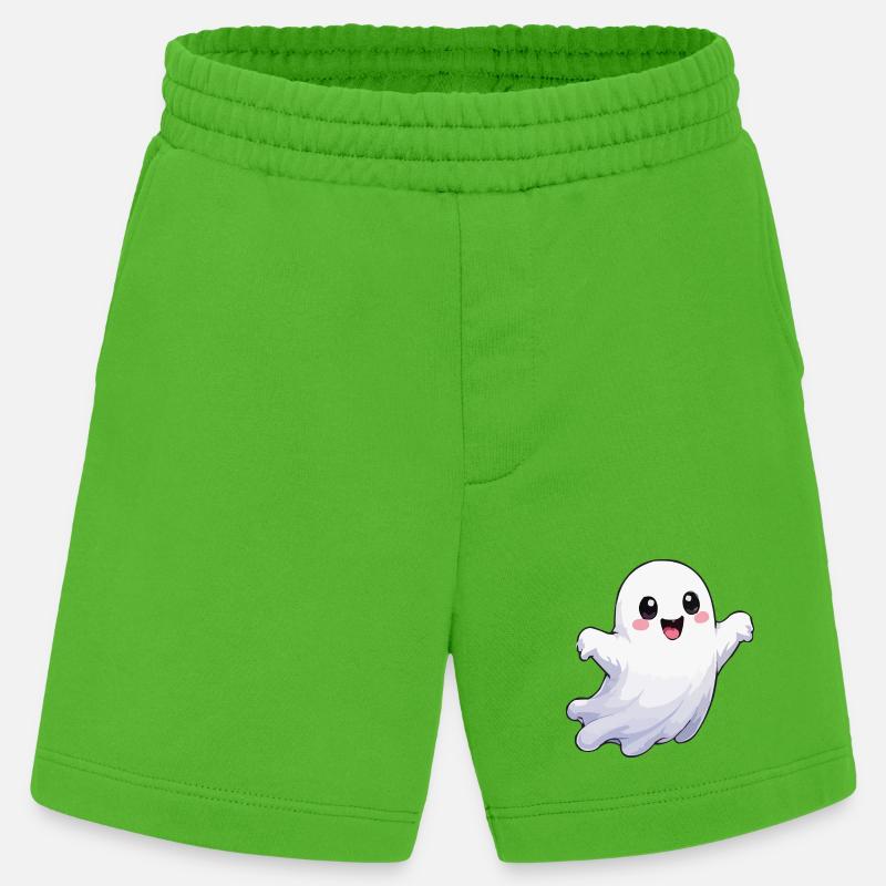 Ghost Comic Fun - Heavyweight Shorts - made by SPREAD  - Apple Neon