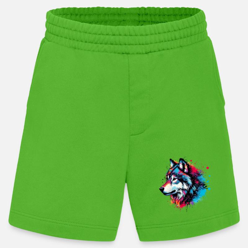 Loup - Short bio épais fabriqué en UE - Apple Neon