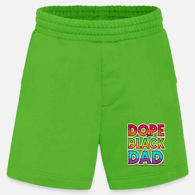Cooles schwarzes Papa-Regenbogen-Design - Heavyweight Shorts - made by SPREAD  - Apple Neon