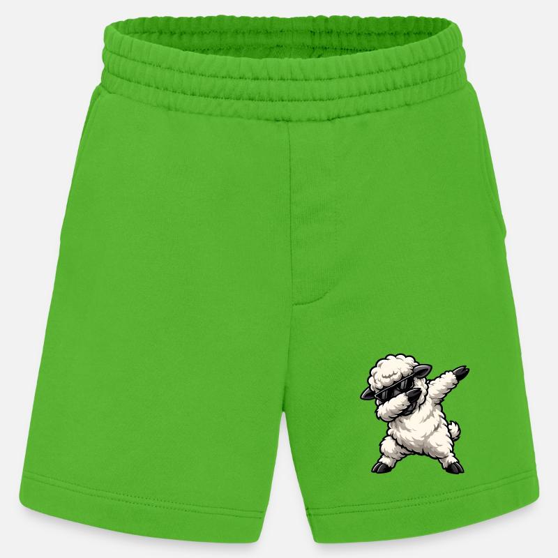 Dabbing Schaf - Heavyweight Shorts - made by SPREAD  - Apple Neon
