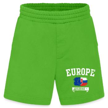 Slowakische Flagge der EU - Heavyweight Shorts - made by SPREAD  - Apple Neon - Vorne