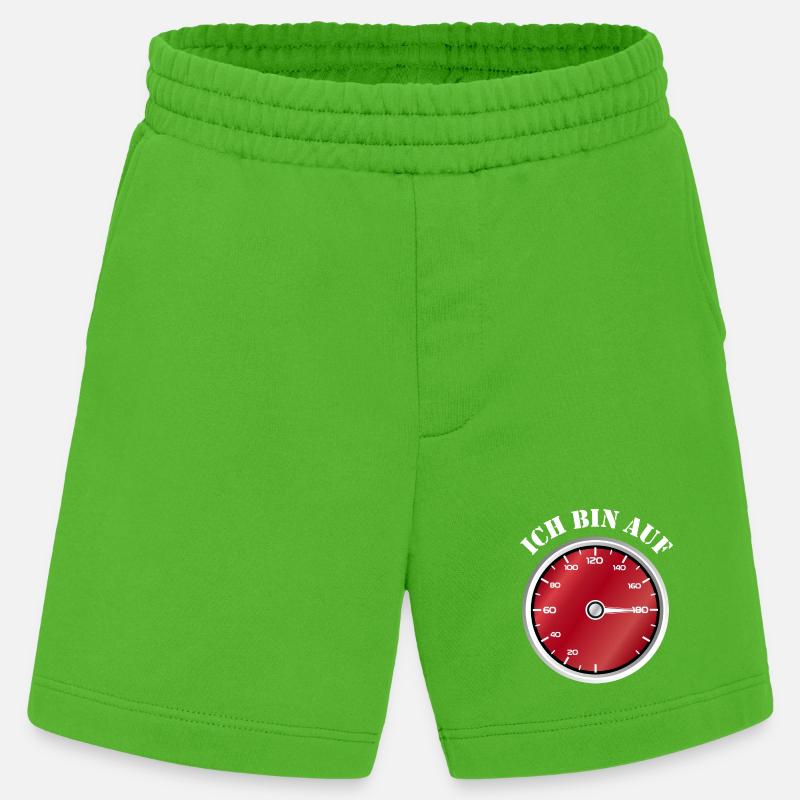Roter Tacho Ich bin auf Geschwindigkeit - Heavyweight Shorts - made by SPREAD  - Apple Neon