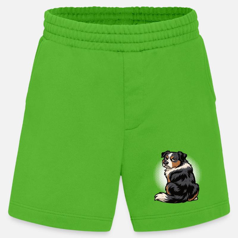 Australian Shepherd Aussie Aussiebesitzer Aussies - Heavyweight Shorts - made by SPREAD  - Apple Neon