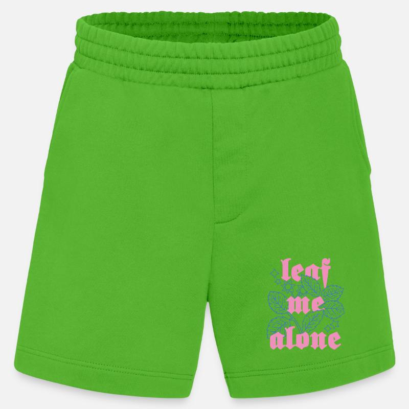 Leaf Me Alone – Botanik mit Attitüde - Heavyweight Shorts - made by SPREAD  - Apple Neon