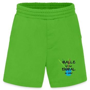 Malle Sommer Urlaub Eimer - Heavyweight Shorts - made by SPREAD  - Apple Neon - Vorne