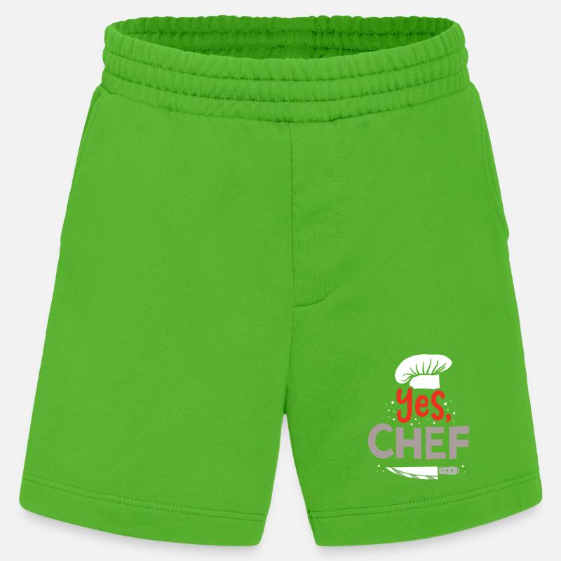 Chef Chef Chef Chef - Heavyweight Shorts - made by SPREAD  - Apple Neon