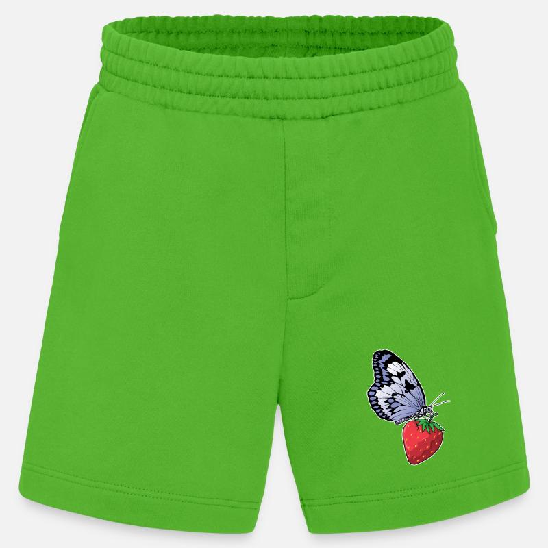 Fraise papillon - Short bio épais fabriqué en UE - Apple Neon