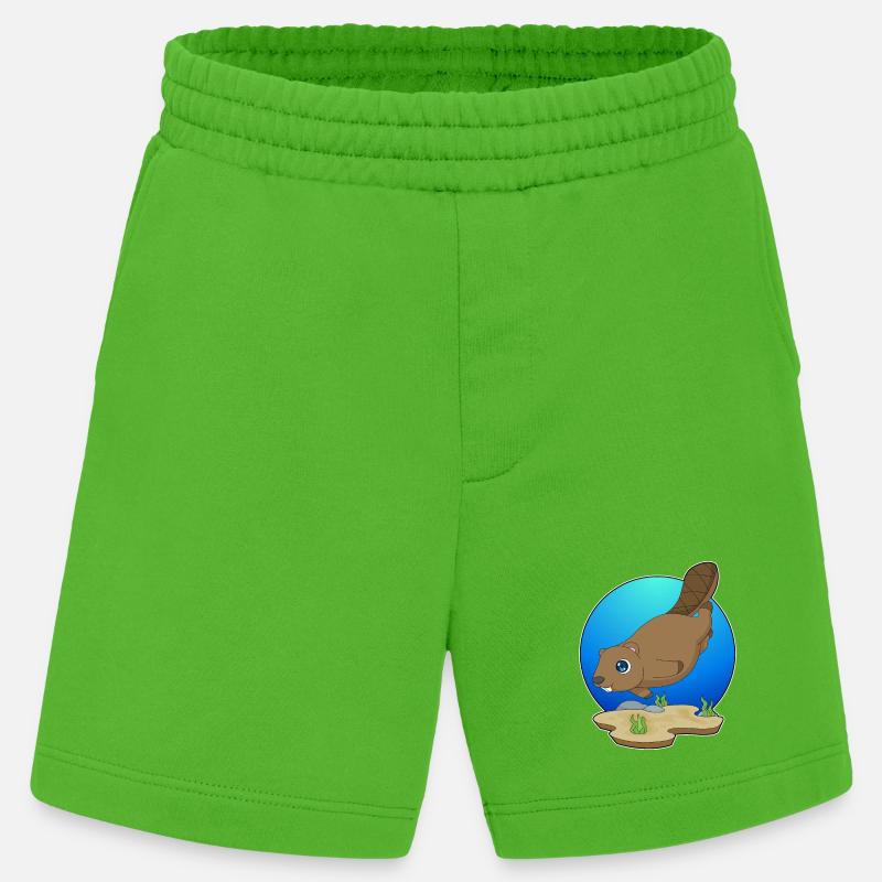 Beaver Diver Plongée - Short bio épais fabriqué en UE - Apple Neon