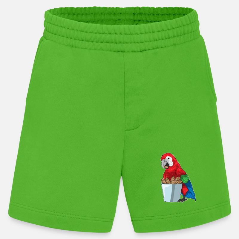 Cacahuètes perroquets - Short bio épais fabriqué en UE - Apple Neon
