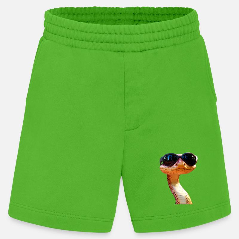 Schlange Python Kobra Mamba Klapperschlange Snake - Heavyweight Shorts - made by SPREAD  - Apple Neon