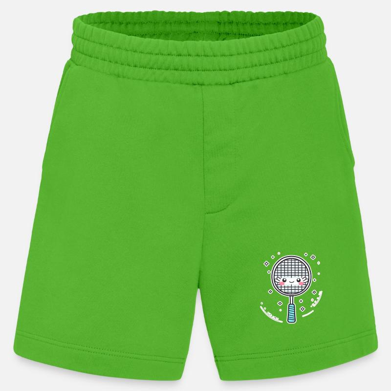 Badmintonschläger Comic Look - Heavyweight Shorts - made by SPREAD  - Apple Neon