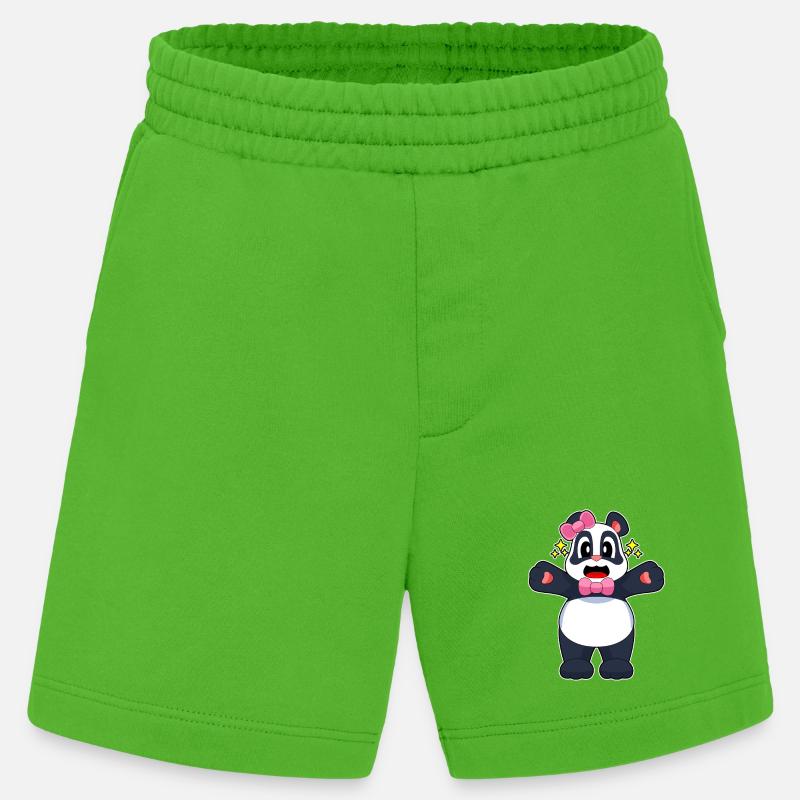 Panda Loop - Heavyweight Shorts - made by SPREAD - Apple Neon