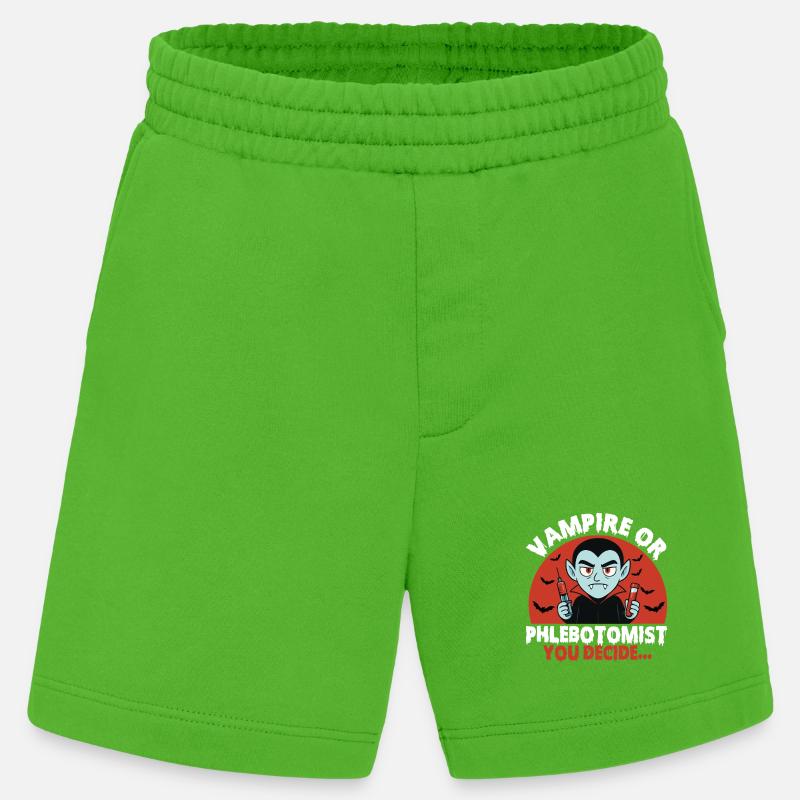 Vampir oder Phlebotomiker, du entscheidest... - Heavyweight Shorts - made by SPREAD - Apple Neon