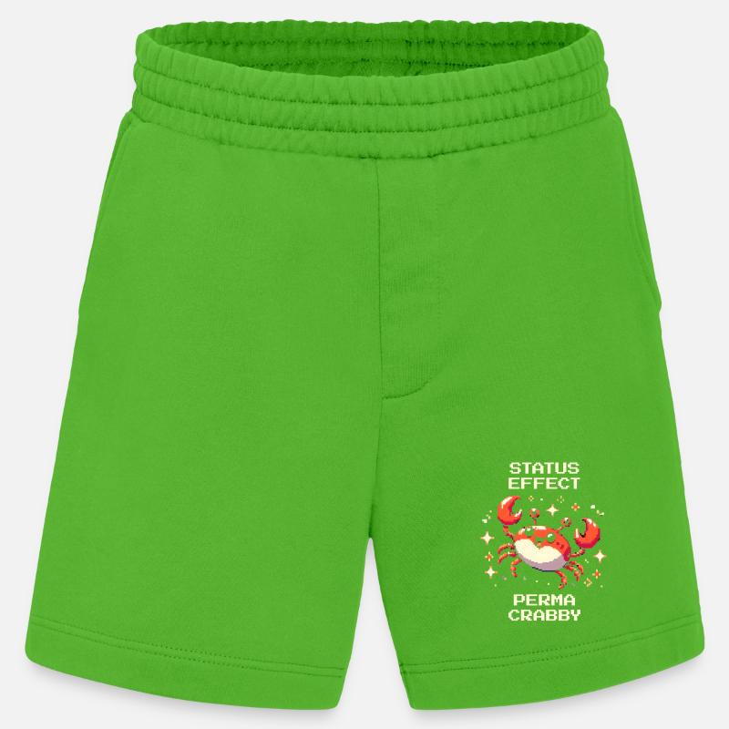 Statuseffekt: Perma-krabbelig | Krabbe, Meer - Heavyweight Shorts - made by SPREAD  - Apple Neon