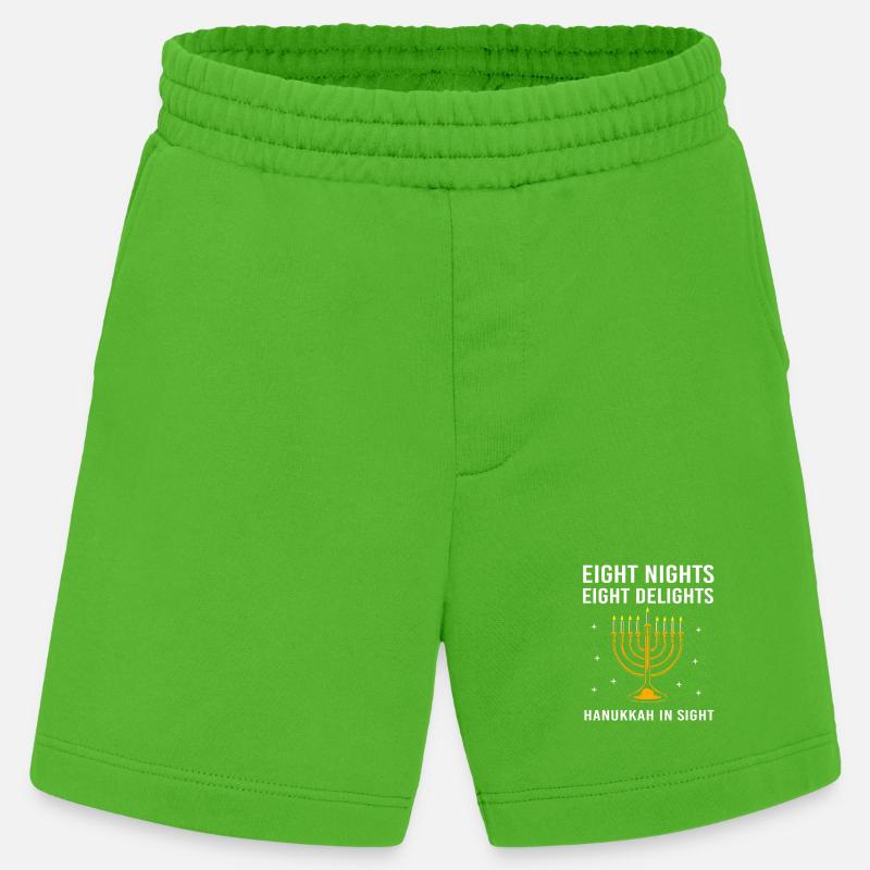Hanoukka Hanoukka Hanoukka - Short bio épais fabriqué en UE - Apple Neon