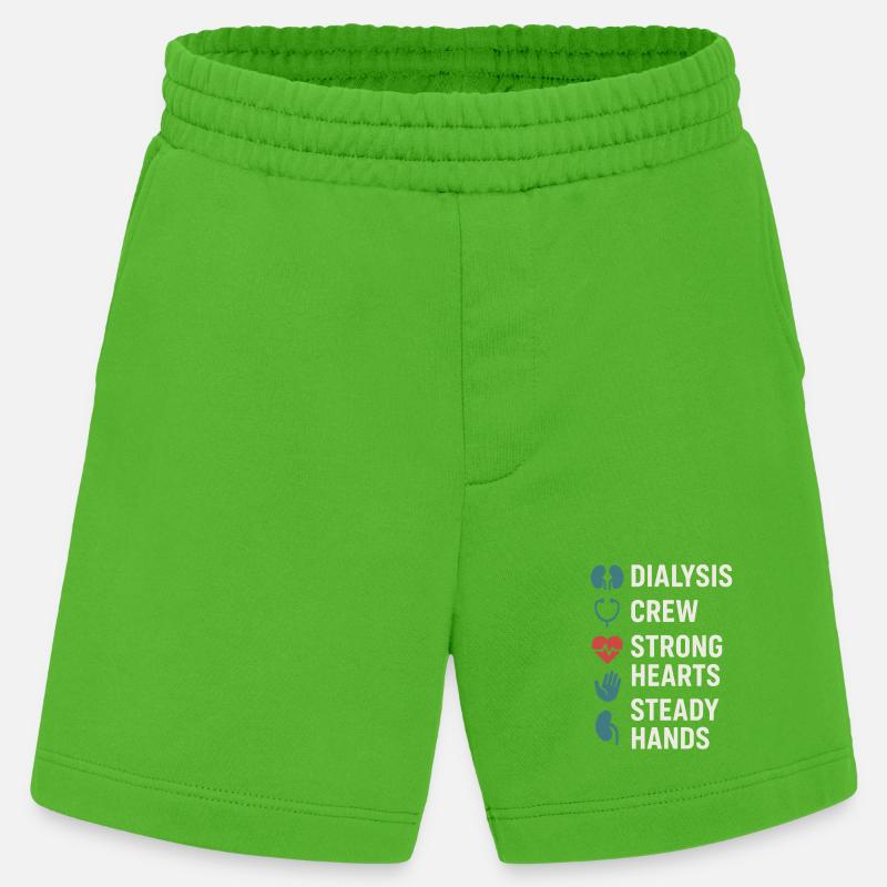 Dialyse Schwester Tech Nierenpflege Nephrologie - Heavyweight Shorts - made by SPREAD  - Apple Neon