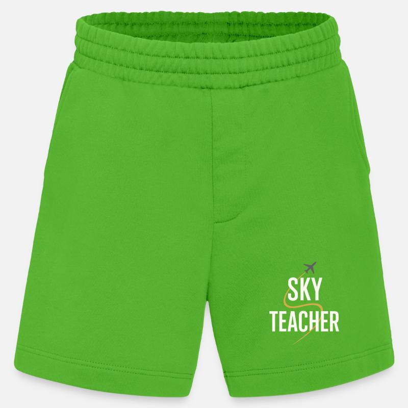 Fluglehrer Cfi Pilot Luftfahrtlehrer - Heavyweight Shorts - made by SPREAD  - Apple Neon