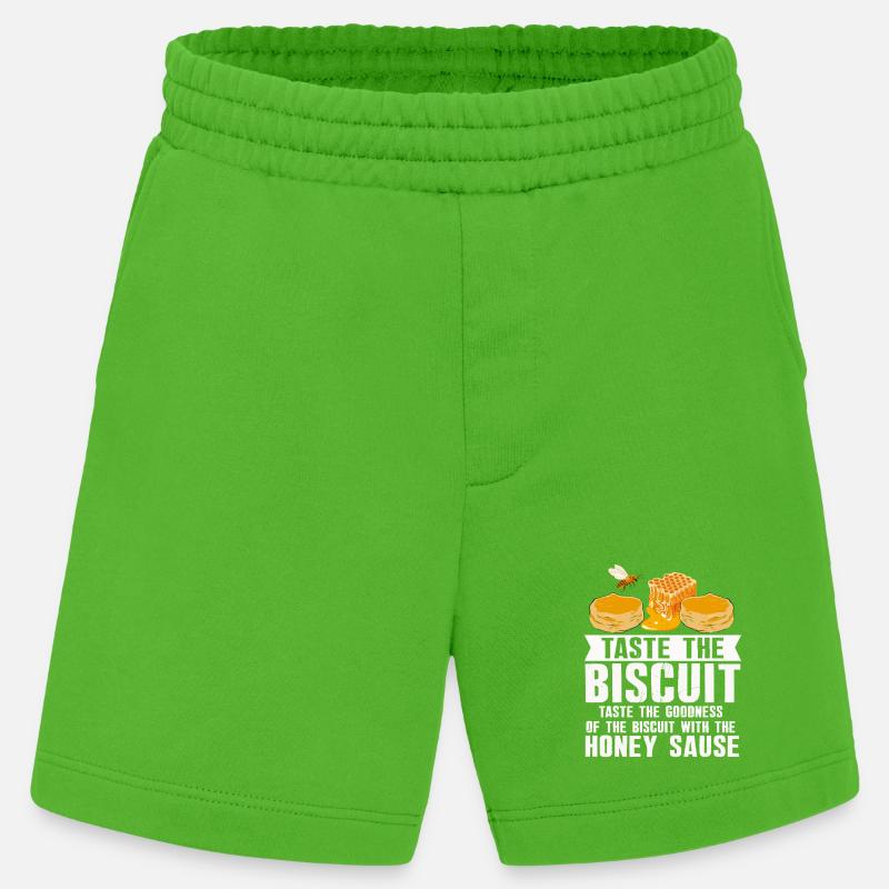 Probieren Sie den Biscuit-Honig-Tröpfel - Heavyweight Shorts - made by SPREAD - Apple Neon