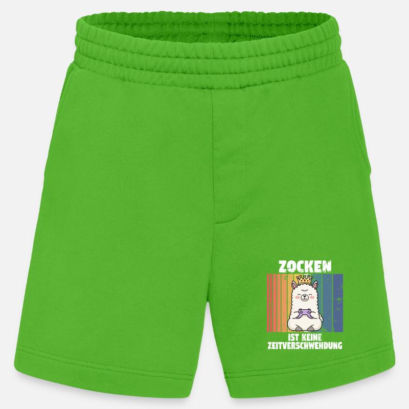 Lama zocken controller - Heavyweight Shorts - made by SPREAD - Apple Neon