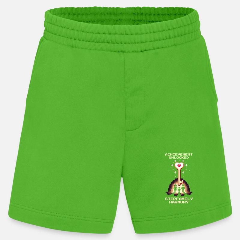 Patchwork-Harmonie freigeschaltet | Patchwork - Heavyweight Shorts - made by SPREAD  - Apple Neon