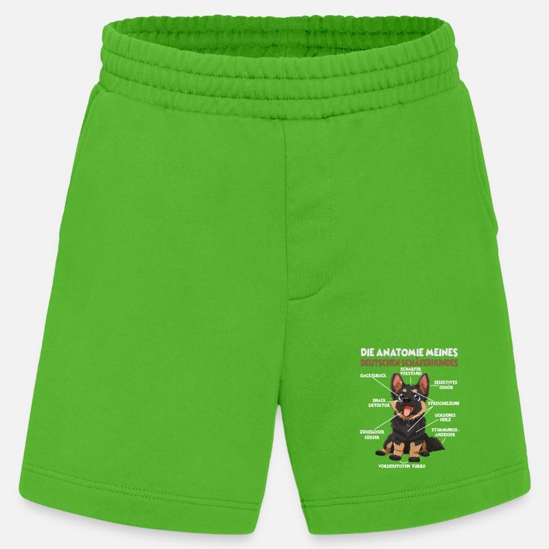 Schäferhund Gassi T Hundehalter Schäferhund - Heavyweight Shorts - made by SPREAD  - Apple Neon