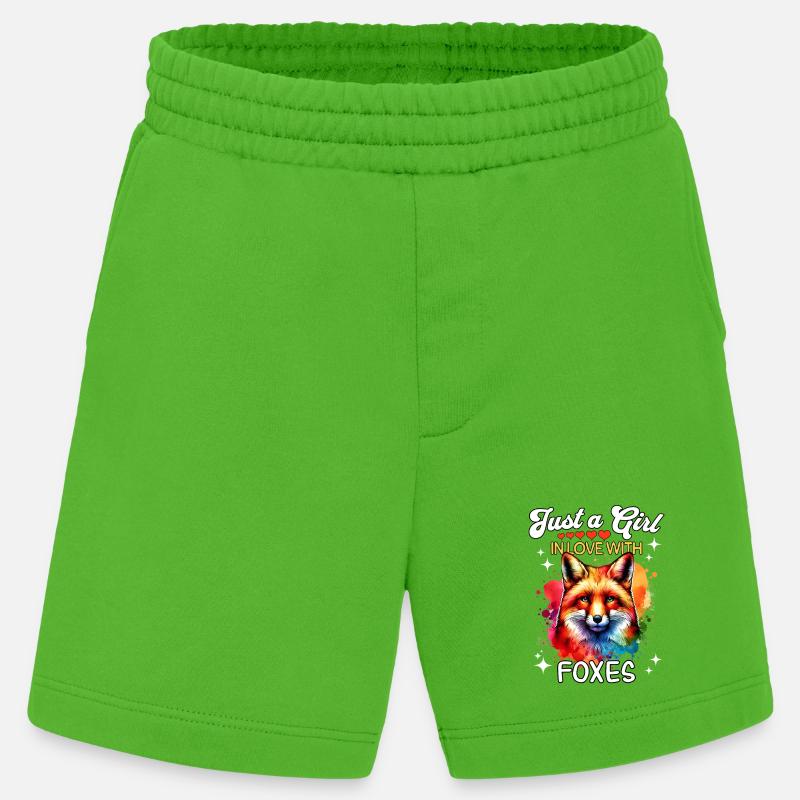 Rotfuchs Fuchs Mädchen Fox - Heavyweight Shorts - made by SPREAD  - Apple Neon