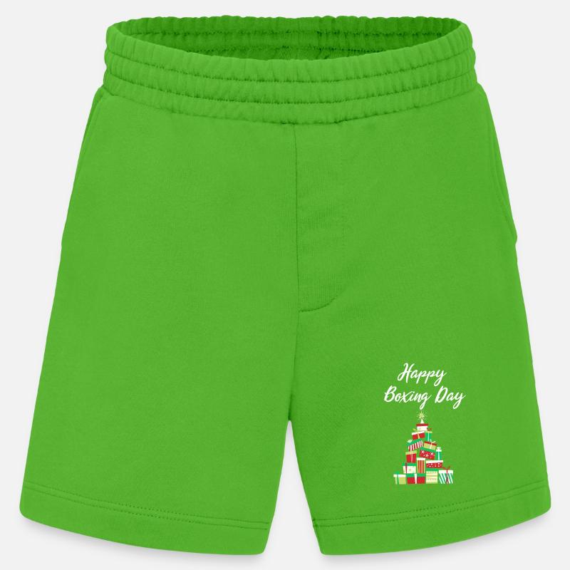 Happy Boxing Day Gift Stack - Heavyweight Shorts - made by SPREAD  - Apple Neon