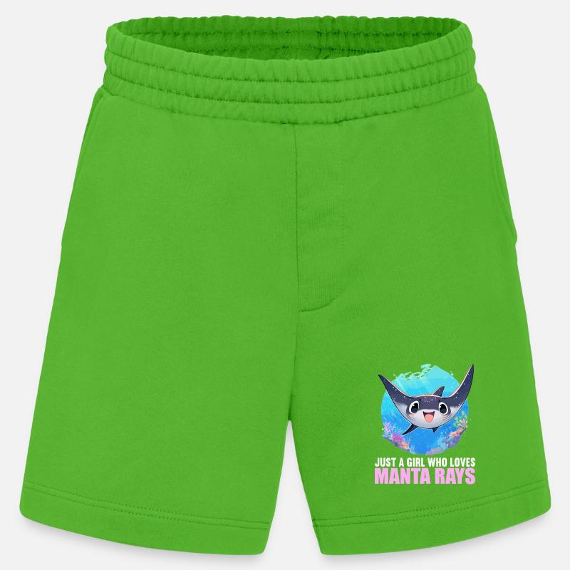 Rochen Mantarochen - Heavyweight Shorts - made by SPREAD - Apple Neon
