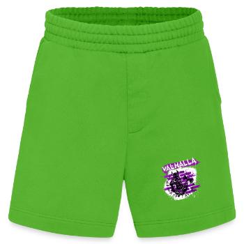 Valhalla Street Art Viking - Heavyweight Shorts - made by SPREAD  - Apple Neon - Vorne
