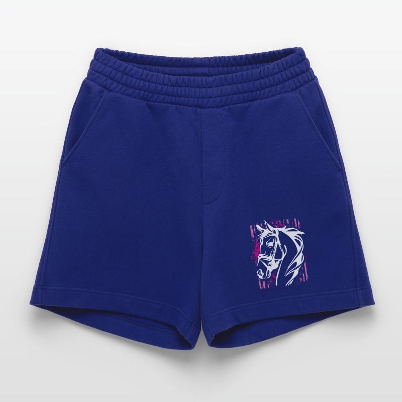 Graffiti-Stil Pferd mit Pinkem Farbsplash Heavyweight Shorts - made by SPREAD 