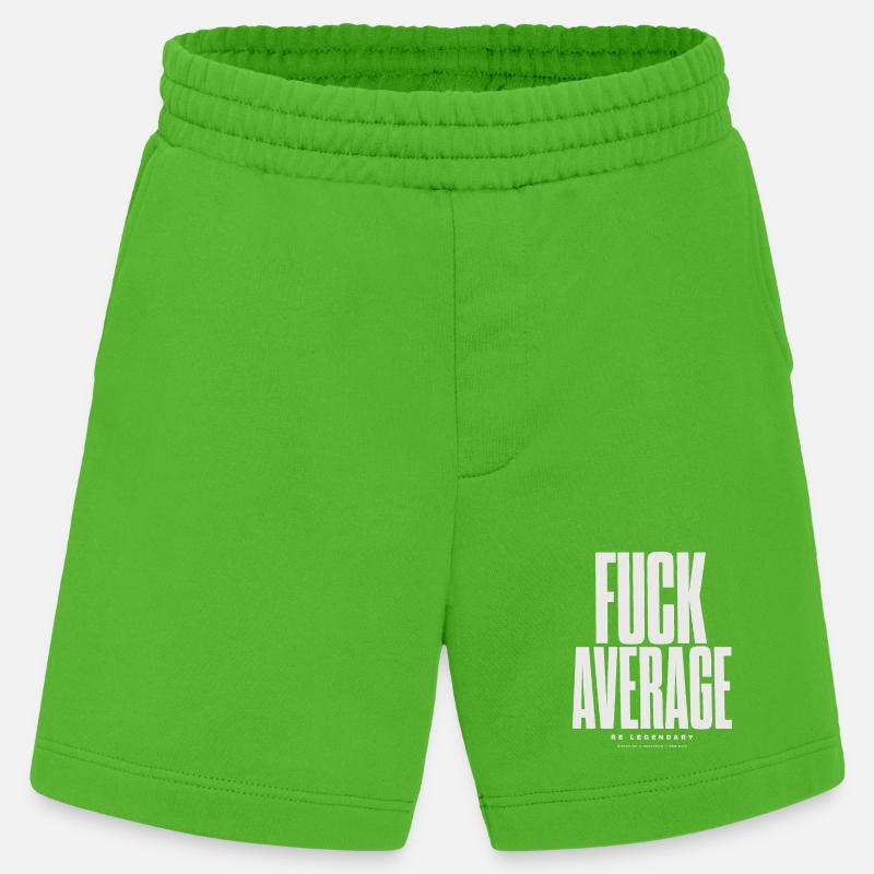 Sei mutig, nicht durchschnittlich - Heavyweight Shorts - made by SPREAD  - Apple Neon
