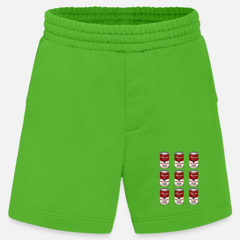 Feijoada Pork Can Pattern - Heavyweight Shorts - made by SPREAD  - Apple Neon