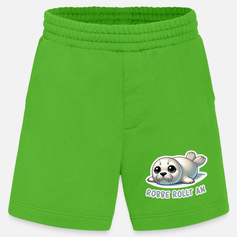 Robbe rollt an - Heavyweight Shorts - made by SPREAD  - Apple Neon