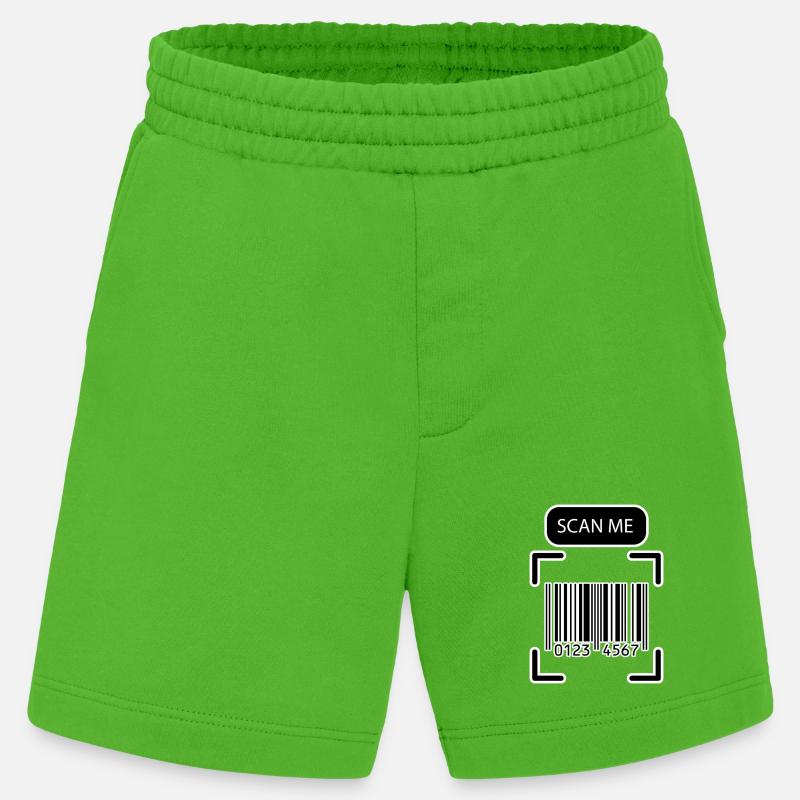 SCAN ME Barcode Lustiges Design - Heavyweight Shorts - made by SPREAD  - Apple Neon